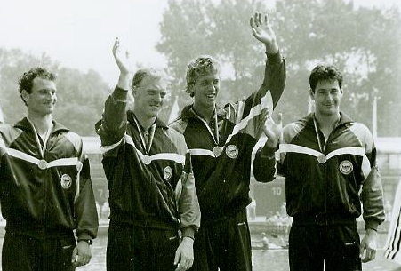 Siegerehrung Mußmann, Kegel, Ulaszewski, Reineck